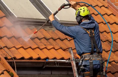Démoussage et hydrofuge de toiture à Magny